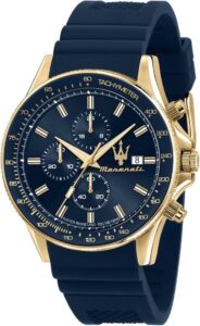 Sfida zegarek męski, chronograf, zegarek kwarcowy - R8871640004, NIEBIESKI, 44mm, Pasek.