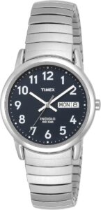 Timex Easy Reader Zegarek męski 35 mm z paskiem rozszerzającym i datownikiem T2H451