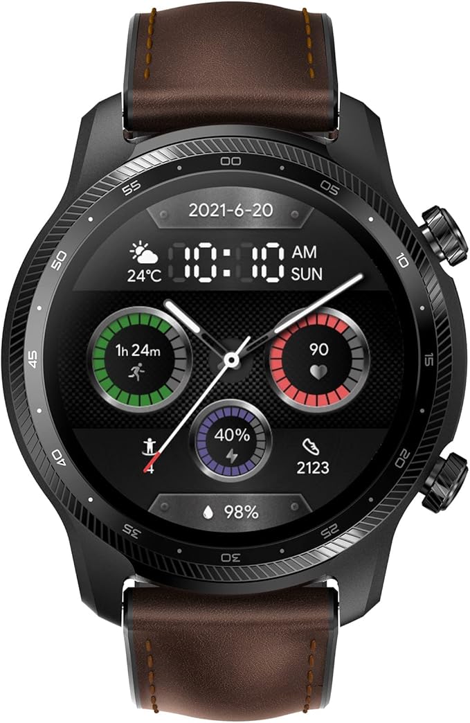 TicWatch Pro 3 Ultra 4G/LTE Smartwatch Połączenie komórkowe dla Orange eSIM Qualcomm SDW4100 i Mobvoi Dual Processor System Wear OS Smart Watch dla mężczyzn Tlen we krwi IHB Wykrywanie AFiB Ocena