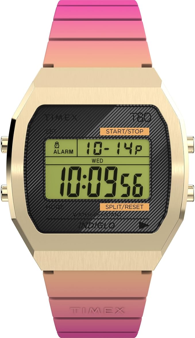 Timex Unisex zegarek na rękę ze stali T80, 36 mm