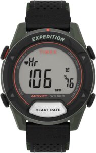 Timex Expedition Rugged Digital męski zegarek ze skórzanym paskiem 43 mm