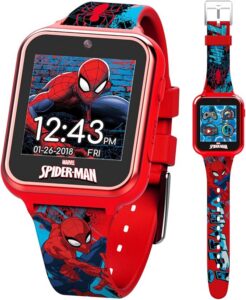 Accutime SPD4588 smartwatch dziecięcy, zegarek dziecięcy z kamerą do selfie, ze stoperem, 6 gier, 3 tła, 10 cyferblatów, dyktafon, zegarek fitness, budzik, czerwony