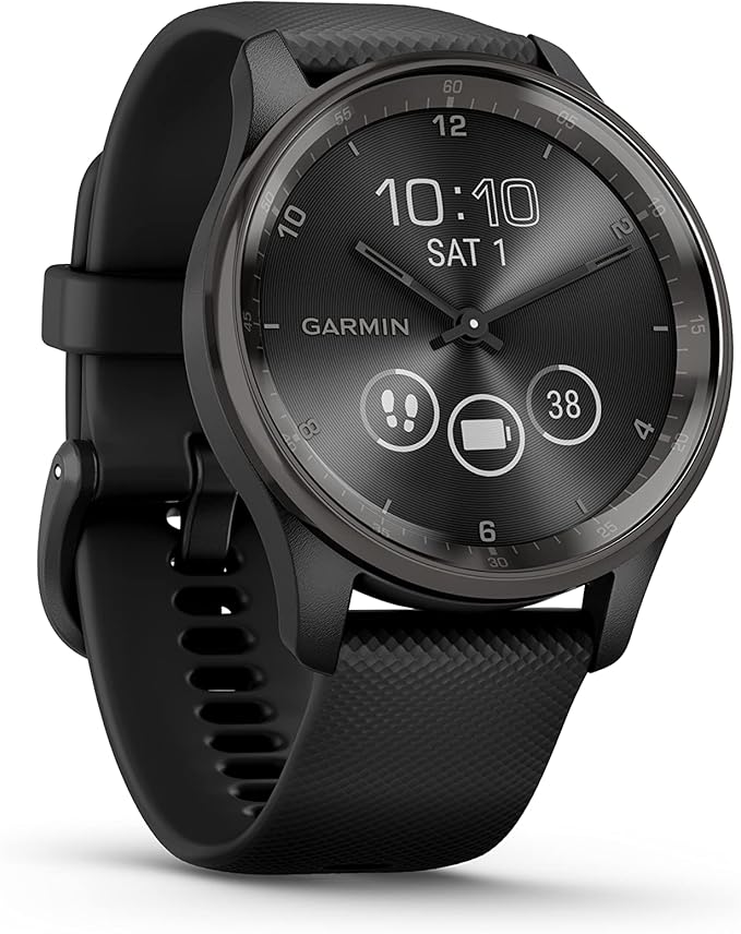 Garmin vivomove Trend Hybrydowy Smartwatch, kolor Czarny