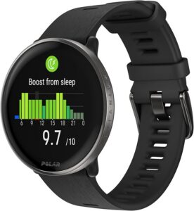 Polar Ignite 3 Titanium - Zegarek do Fitness z GPS, z Ekranem Dotykowym 1,28" AMOLED, Analiza Snu, Calodobowy Monitor Aktywnosci, Pomiar Tetna, Personalizowane Sesje Treningowe, 150+ sportowych