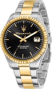 MASERATI Zegarek męski, czas, data, analogowy, 43 mm, kolekcja COMPETIZIONE, prezent dla chłopaka, męża, mężczyzny