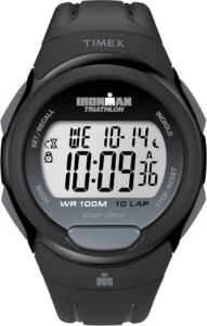 Timex Zegarek męski cyfrowy Ironman 39mm na czarnym gumowym pasku T5K608 T5K608