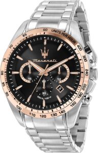 Zegarek męski Coll. Traguardo Limited Edition, chronograf, kwarcowy-R8873612047, srebrny, 45mm, bransoletka