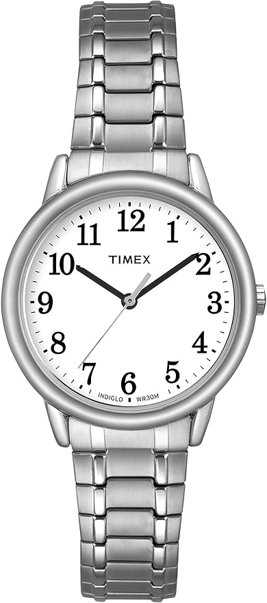 Timex Zegarek damski Easy Reader 30mm kwarcowy na rozciąganej bransolecie TW2P78500