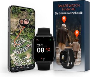 Smartwatch PAJ 4G Z GPS Dla Dzieci I Seniorów – Śledzenie GPS W Czasie Rzeczywistym, Przycisk SOS, Aparat, Funkcja Połączeń, Wiadomości Głosowe, Wodoodporny, Dla Seniorów i Osób Z Demencją
