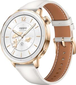 OPPO Zegarek X2 Mini – Smartwatch z wyświetlaczem AMOLED 1,32", do 7 dni baterii, GPS, Wear OS by Google, płatności z portfelem Google, wodoszczelność 5 ATM, 100+ tryby sportowe – Glimmer Gold