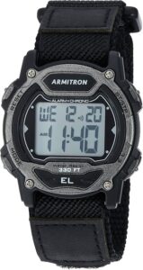 Armitron Sport Unisex cyfrowy chronograf nylonowy pasek zegarek, 45/7004