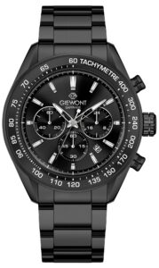 Zegarek Męski Giewont Chronograph Sapphire Czarny GW9580-B2