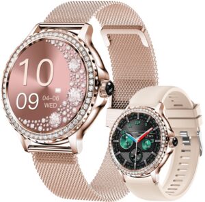 Smartwatch Damski Rubicon RNCF19-1 Różowe Złoto Bransoleta + Pasek