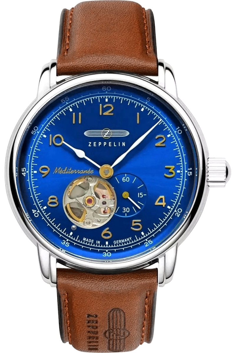 Zegarek Męski ZEPPELIN Méditerranée Open Heart Automatic 9666-3 + BOX