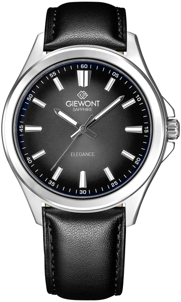 Zegarek Męski Giewont Elegance Sapphire Czarny GW5160-A2