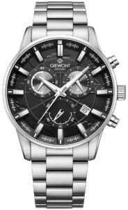 Zegarek Męski Giewont Chronograph Sapphire Srebrny GW4580-B2