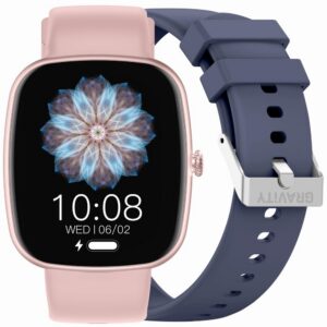 Smartwatch Damski GRAVITY GT18-3 Różowy Pasek Silikonowy + Granatowy Pasek